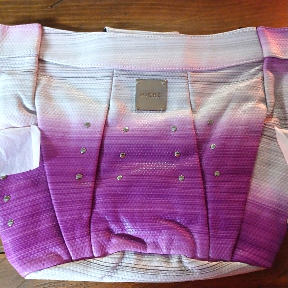 Retire Miche Azailia Purple and White Demi Shell - Picture 1 of 3